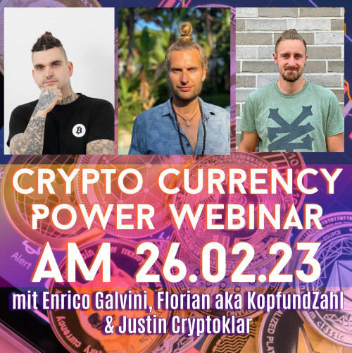 „CRYPTO CURRENCY POWER WEBINAR 2023 - CRYPTO MASTER CLASS“ - Krypto leicht und verständlich erklärt - meine Erfahrungen